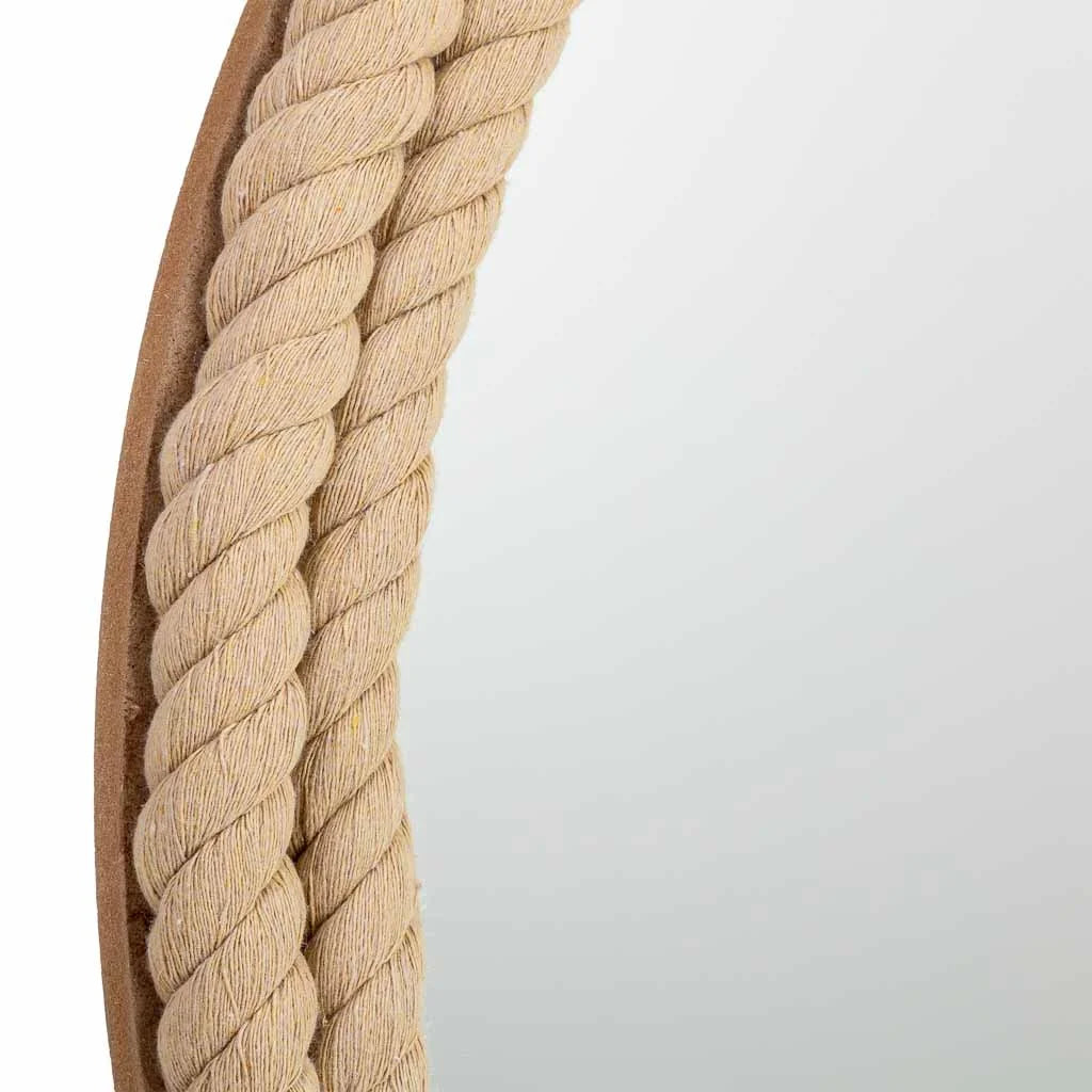 Row — Espejo redondo de cuerda (Ø60 cm)
