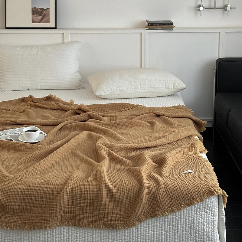 Bruma Camel— Manta 100% algodón (150×200 cm)