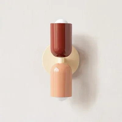 Moka Duo — Aplique de pared bicolor (E27, up & down)