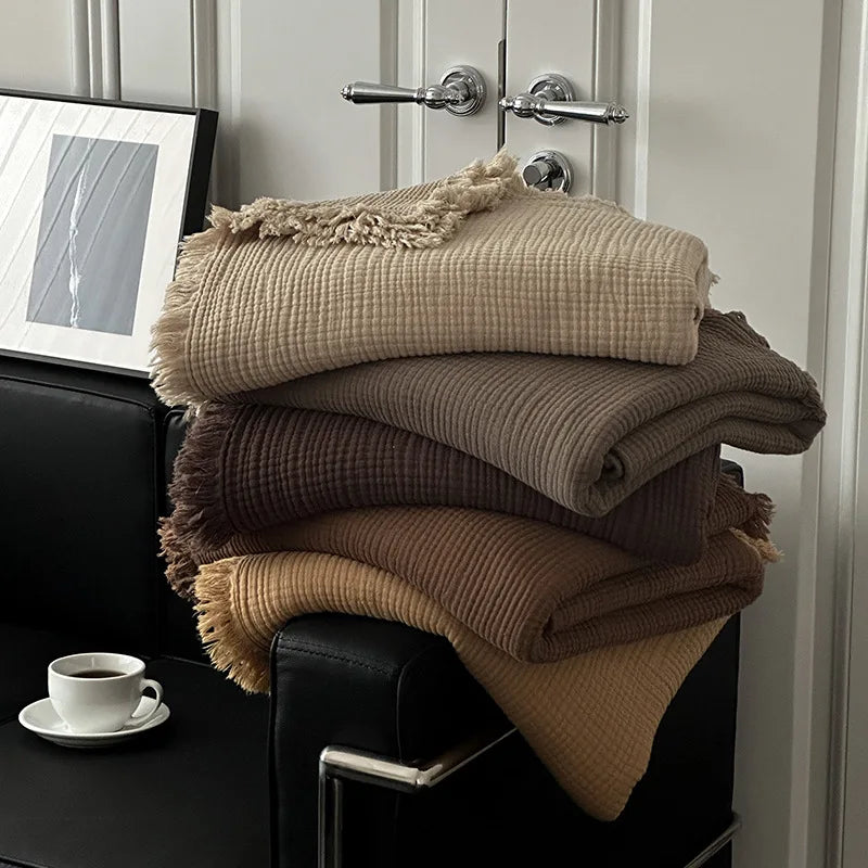 Bruma Camel— Manta 100% algodón (150×200 cm)