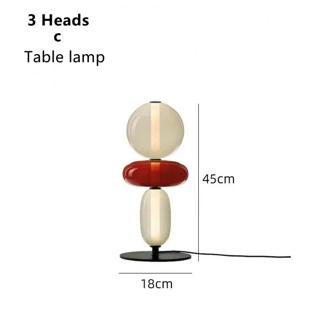 Bubble 1 - Lámpara LED de Mesa de vidrio de colores