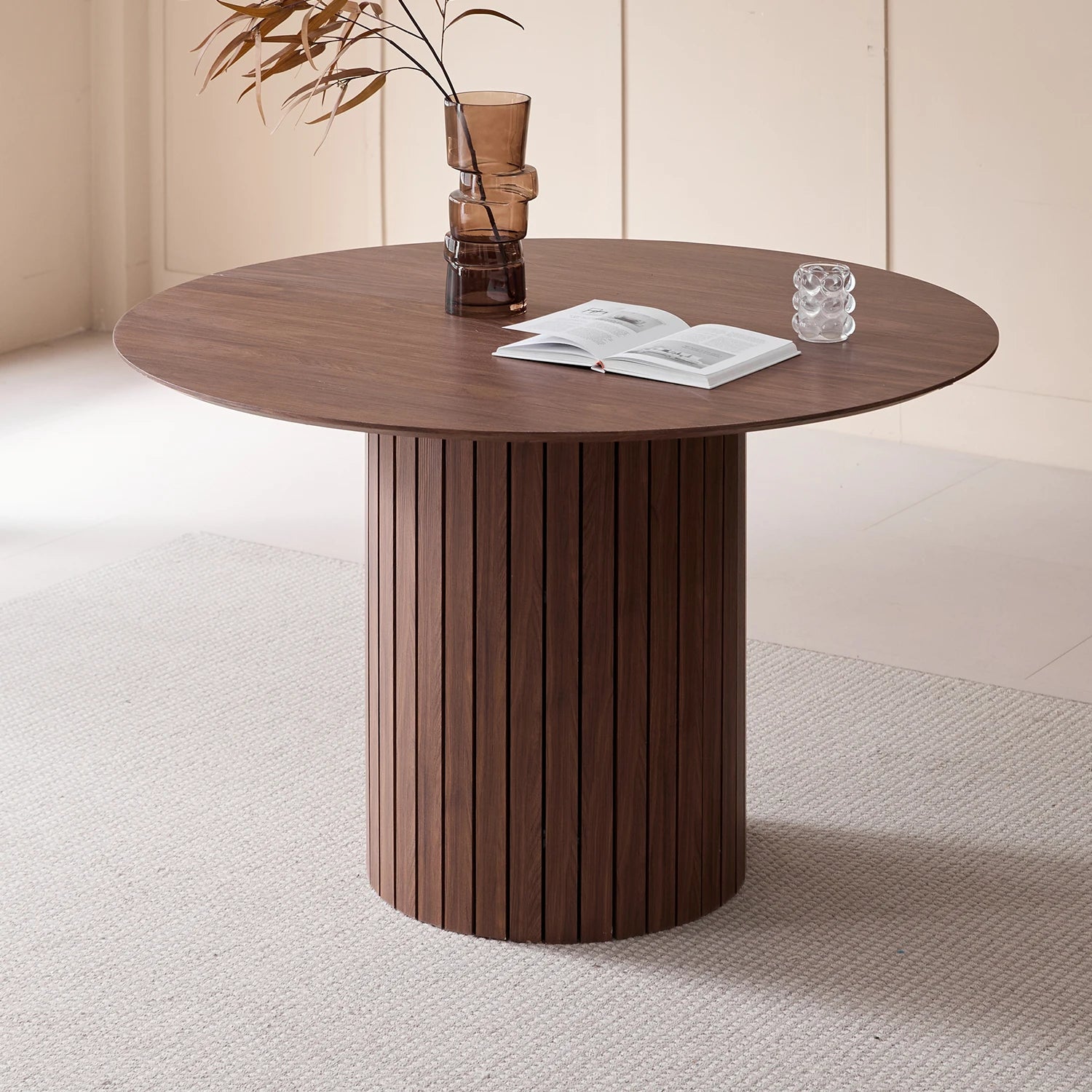 Orbe Dark — Mesa de comedor redonda (Ø120 cm)