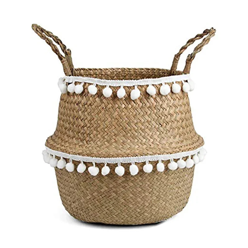Bago — Cesta trenzada de algas marinas (3 tamaños)