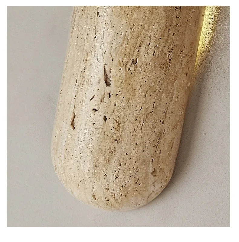Tino — Aplique de pared de travertino amarillo