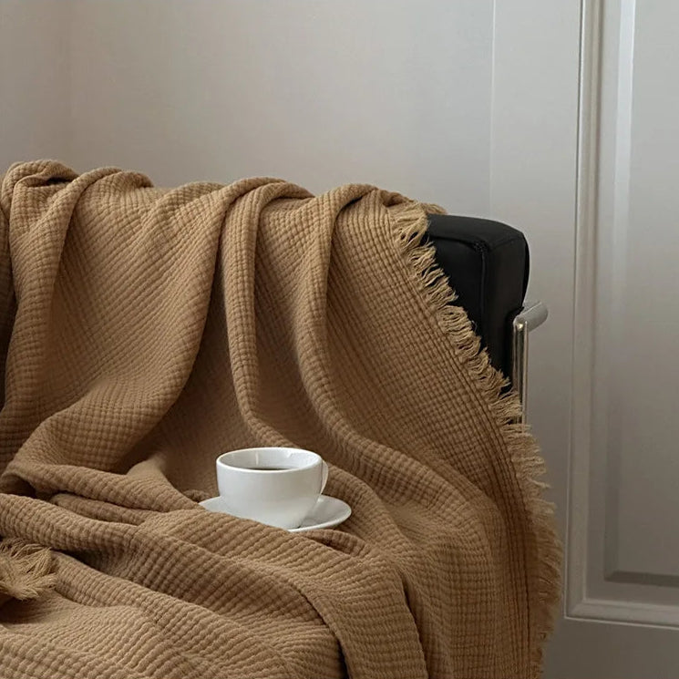 Bruma Camel— Manta 100% algodón (150×200 cm)