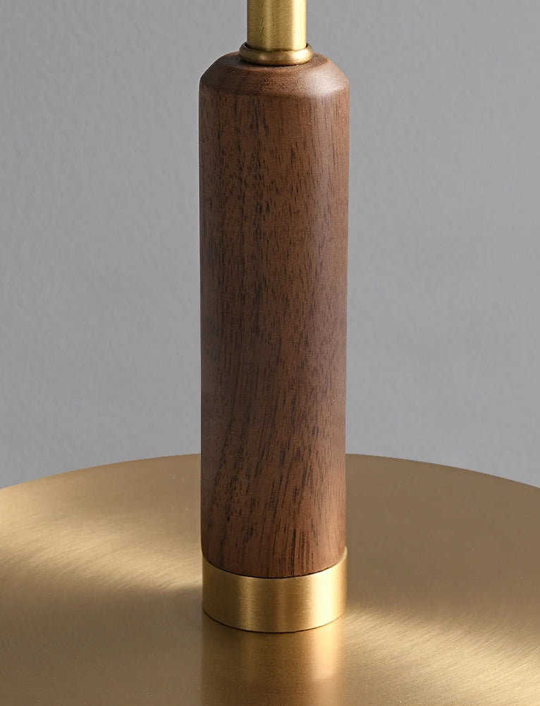 Classy — Lámpara de mesa retro de vidrio ámbar dorado
