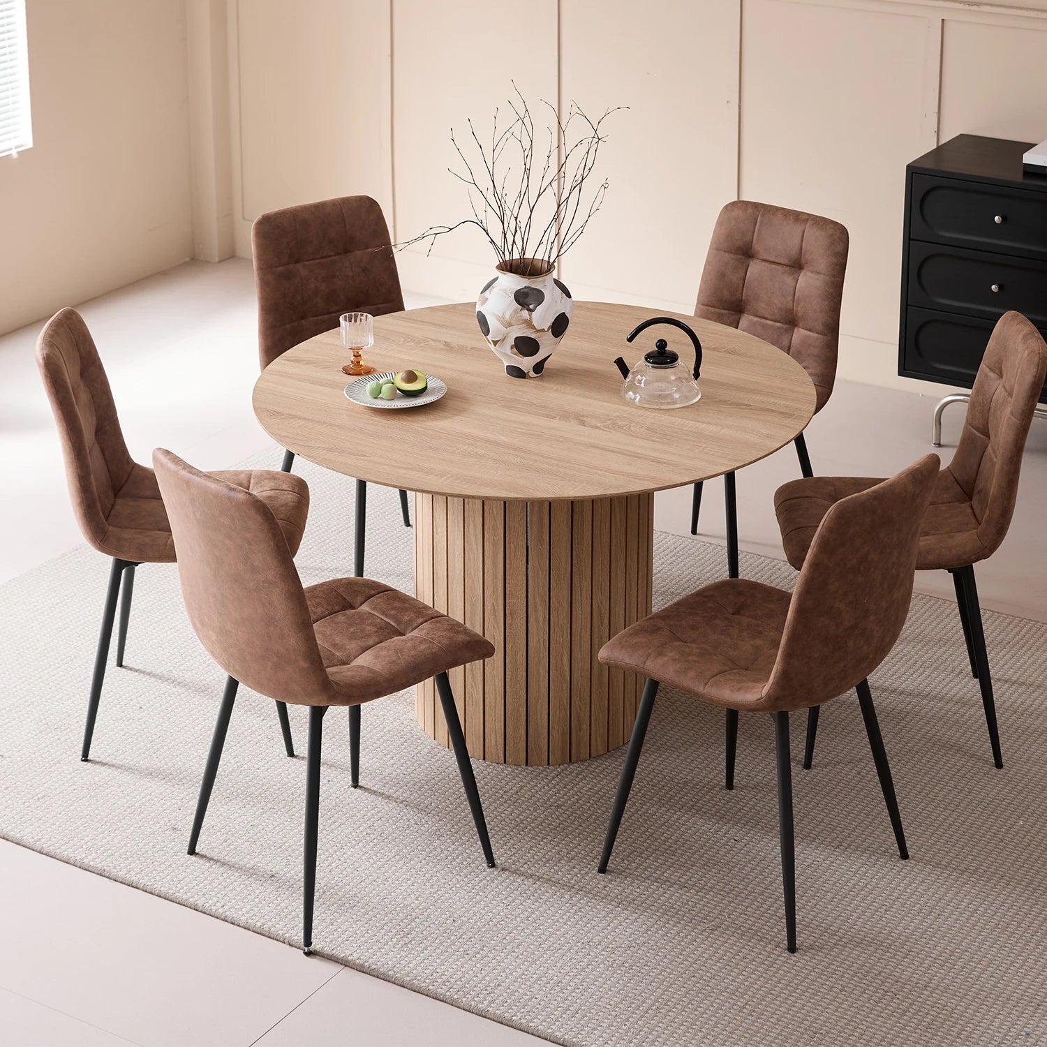 Orbe Light — Mesa de comedor redonda (Ø120 cm)