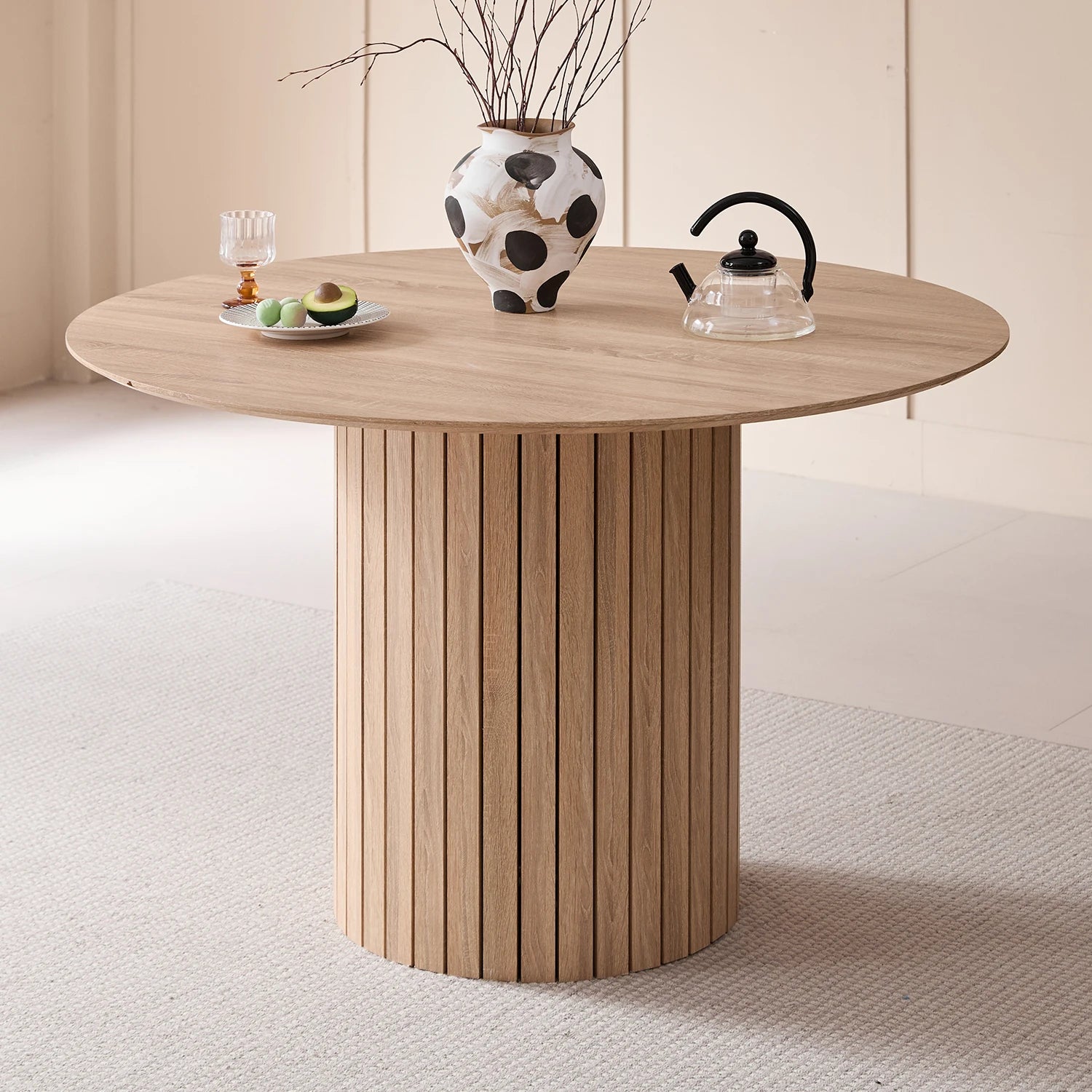 Orbe Light — Mesa de comedor redonda (Ø120 cm)