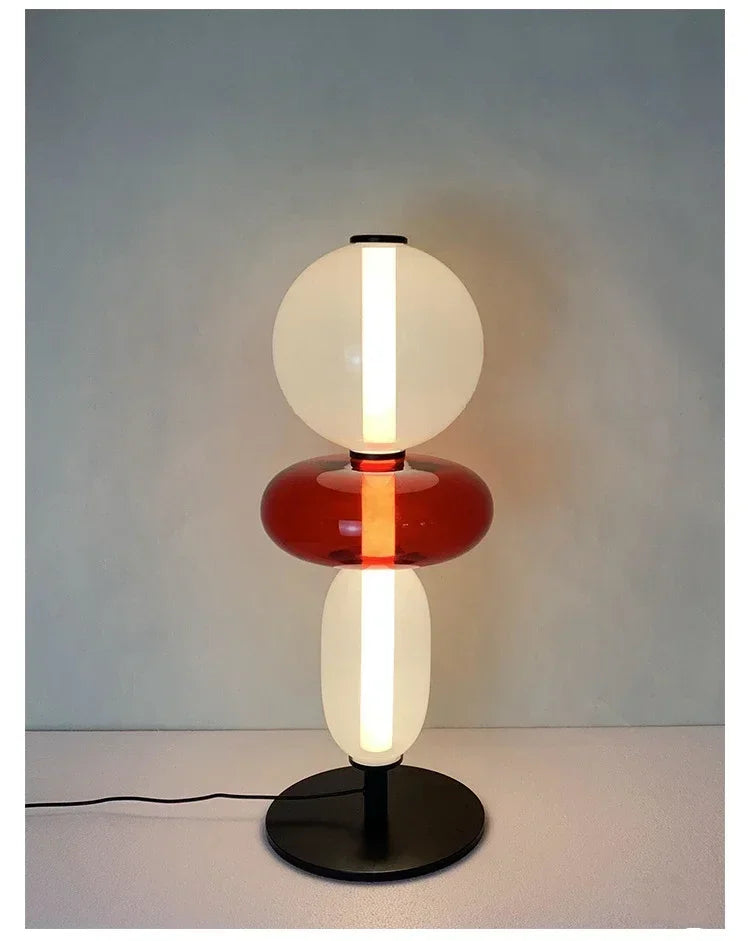 Bubble 1 - Lámpara LED de Mesa de vidrio de colores